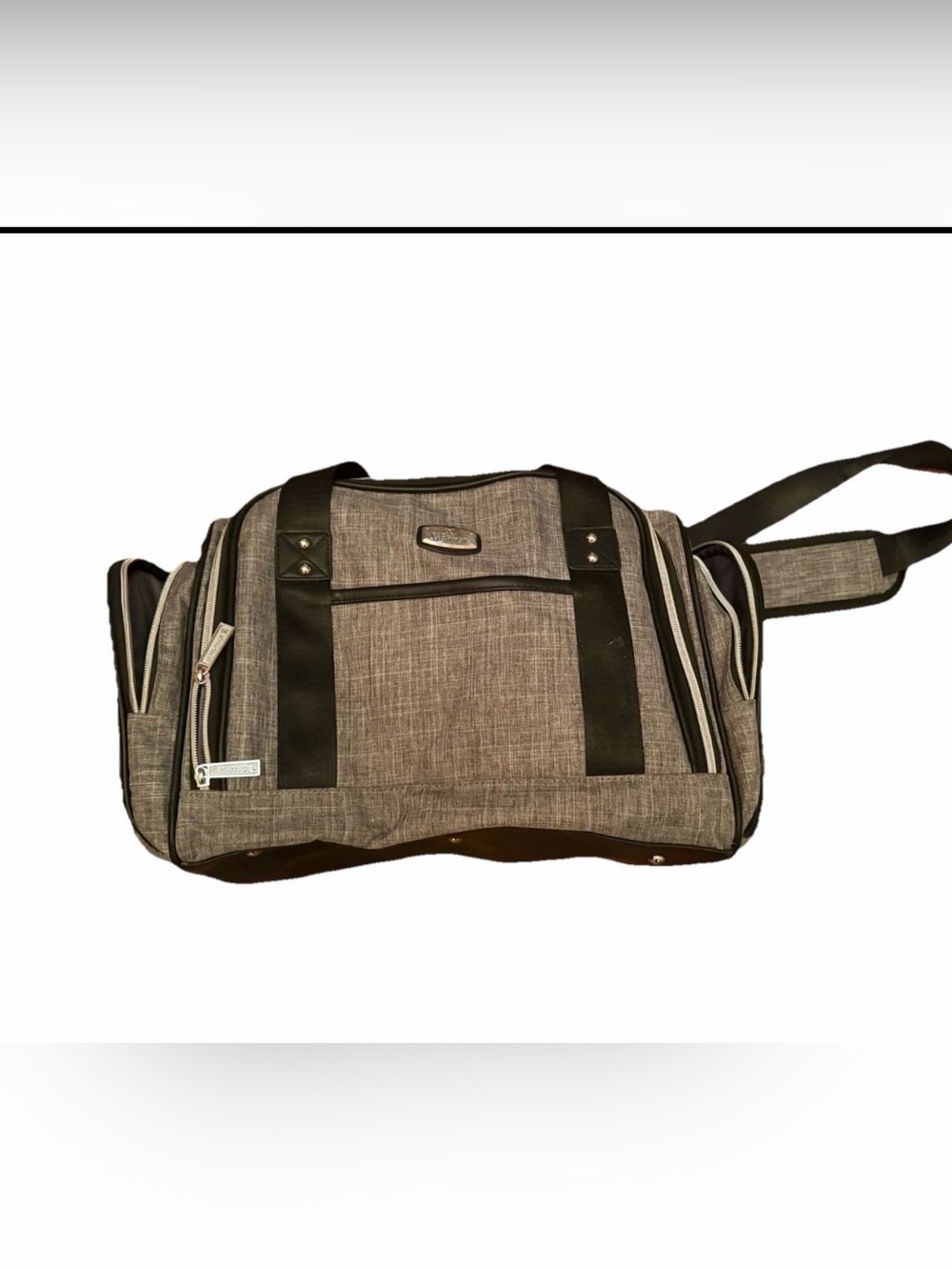 Hafmall Diaper Bag, Convertible Travel Bag with Insulated‎ Pockets, Gray, Large